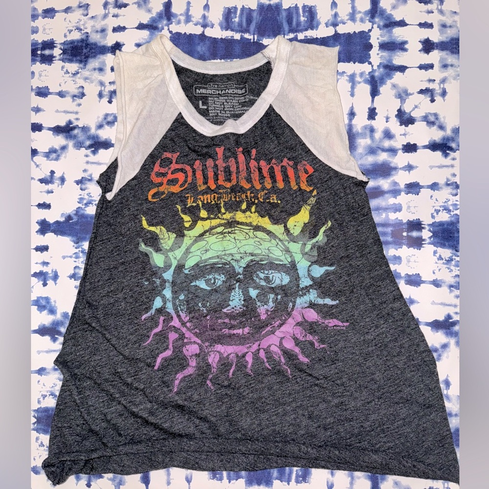 Sublime band sleeveless tee size large